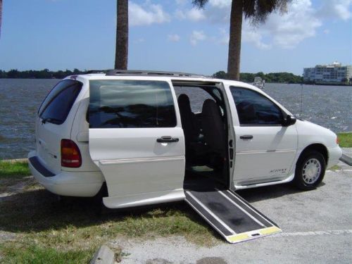 Handicap florida body wheelchair ford windstar sunken floor  van hidden ramp