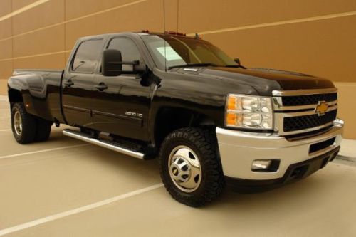 2011 chevrolet silverado 3500 hd lt crew cab drw 4wd  diesel 1 owner camera