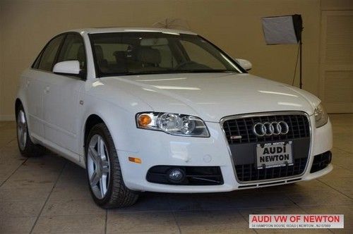 2008 white audi quattro a4 2.0 turbo /w s line grille auto snrf leather 6 cd