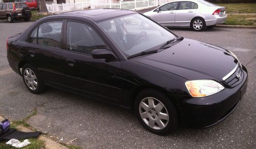 2003 honda civic ex, automatic, 96k miles, black, moon roof, cd player