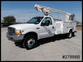 F450 xl 9' fb service body utility 28' telsta bucket lift ladder rack we finance