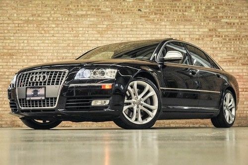 2008 audi s8 sedan! 1ownr! premium! carbon fiber! driver asst! only 32k mi!