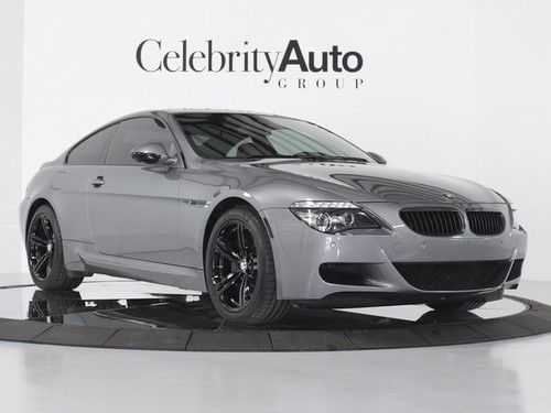 2009 bmw m6 space gray metallic/red merino lthr carbon pkg heads up display dual