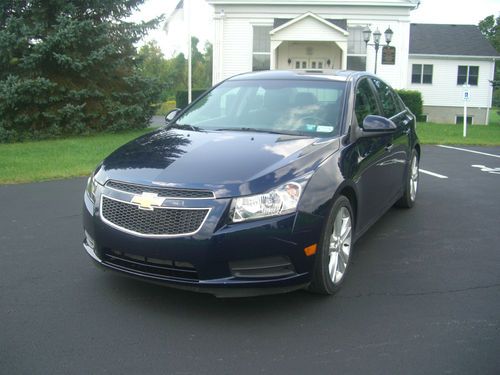 Chevy cruze 2011 1.4l turbo automatic blue 20k ltz leather