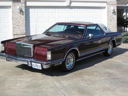 1978 lincoln mark v dark cordova metalic