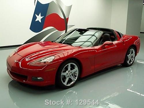 2007 chevy corvette lt auto targa nav chrome wheels 49k texas direct auto