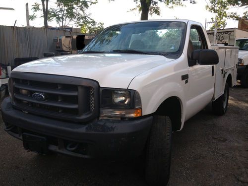 2002 f-250 4x4 xl utility body very low 63k no reserve