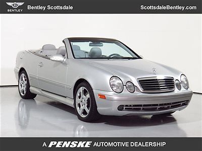 03 mercedes clk430 cab only 44k miles heated seats chrome amg wheels