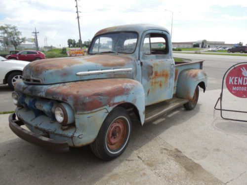 1951 ford f1 pickup truck flathead v8 rat rod     (no reserve high bid wins)