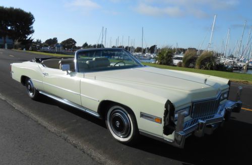 1976 cadillac eldorado convertible, phoenician yellow, 1 owner since new