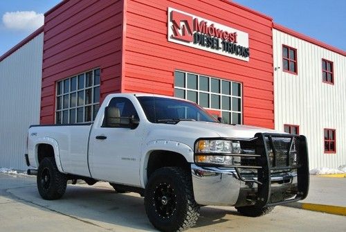 2010 chevy k2500 6.0l vortec v8 reg cab long bed 4x4 black wheels