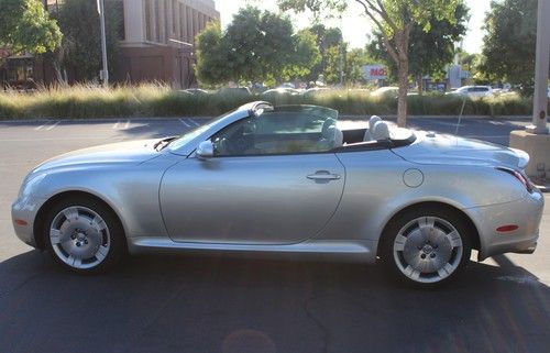 2002 lexus sc430 base convertible 2-door 4.3l silver- looks and drives great