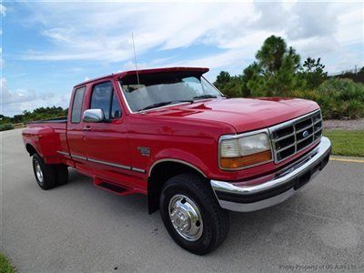 7.3l f250  turbo diesel heavy duty super cab dually 4x4 tow pack florida truck