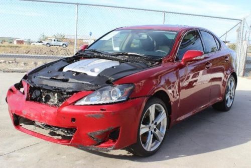 2012 lexus is350 sedan damaged salvage loaded nice color only 4k miles wont last