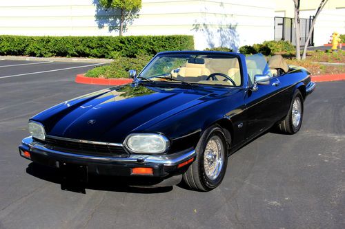 1992 jaguar xjs convertible-v12-low miles-carfax certified-no reserve