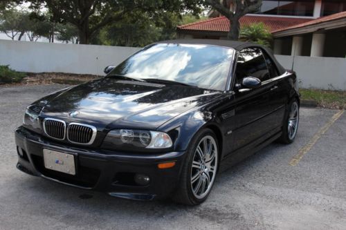 2006 bmw e46 m3 convertible 6 speed manual low miles heated seats 19&#039;&#039; wheels