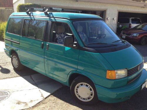 1993 vw eurovan mv weekender westfalia pop-top camper, sleeps 4, runs well