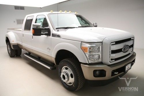 2013 drw king ranch crew 4x4 navigation sunroof leather heated v8 diesel