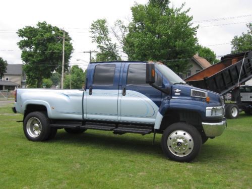 2006 chevy kodiak 4wd c4500 crew cab 4x4 monroe conversion duramax diesel 64k