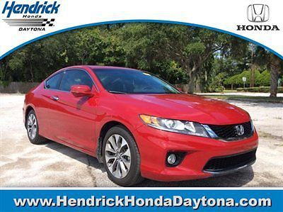 Honda accord coupe 2dr i4 automatic ex-l w/navi low miles cvt gasoline 2.4l 4 cy