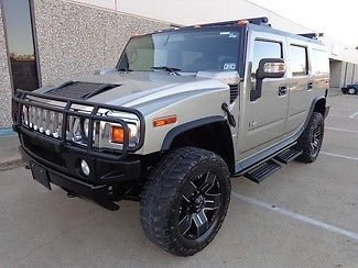 2006 hummer h2 4x4 ballistic 20 inch wheels-kenwood navigation system-camera