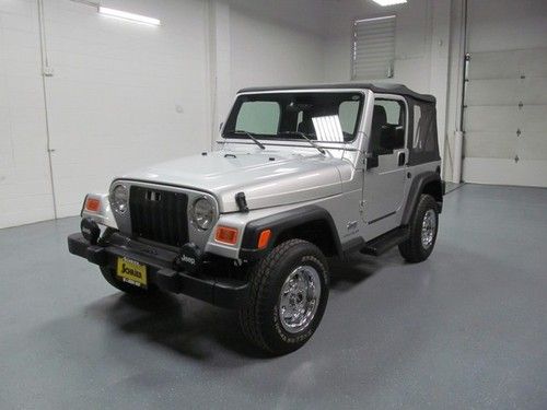 Purchase used 2003 JEEP WRANGLER SE 4X4 MANUAL SOFT TOP SILVER in Omaha ...