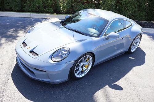 2024 porsche 911 911 gt3 touring arctic grey with riviera blue interior 6 speed