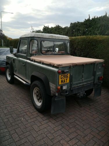 Land rover defender 110/90 double cab tonneau soft canvas pvc coated waterproof