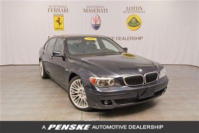 2008 bmw 750li-ext warranty-sport pack-luxury seating-park distance-like 2009