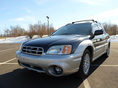 2003 subaru baja sport awd rare 5 spd mnl snroof fog light  tow hitch no reserve