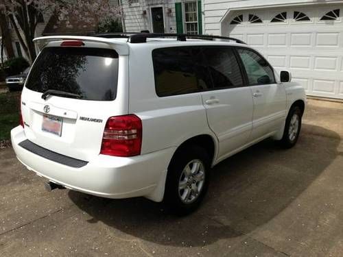 2002 toyota highlander limited 4wd v6 suv