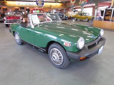 1976 mg midget convertible british racing green