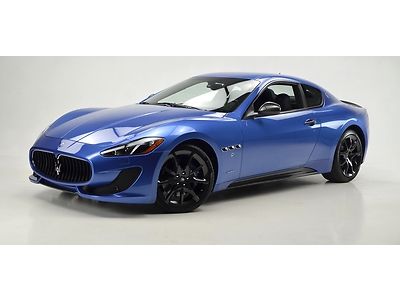 2013 maserati granturismo sport coupe blu sophisticato over nero 422 miles!