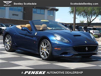 11 ferrari california 2dr conv, blu tour de france, very low miles