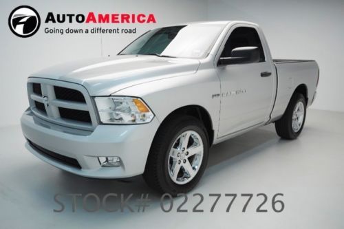 10k low miles ram 1500 regular cab silver truck one owner chrome wheels hemi