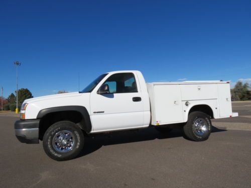 2006 chevrolet silverado 3500 standard cab utility work service body 4x4 box 6.0