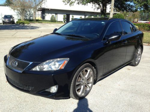 2008 lexus is250 base sedan 4-door 2.5l v6 black on black