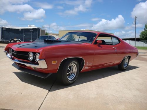 1970 ford torino rare,429 c.i. v8 cobra jet, 4 speed, restored, marti-report