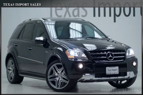 2010 ml63 amg 6.3l v8 59k miles,21-inch wheels,1-owner,black/black,we finance