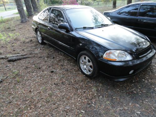 1997 honda civic ex coupe 2-door 1.6l, 5 speed, si wheels, si seats, si trim