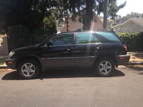 1999 black lexus rx300 base sport utility 4-door 3.0l good condition