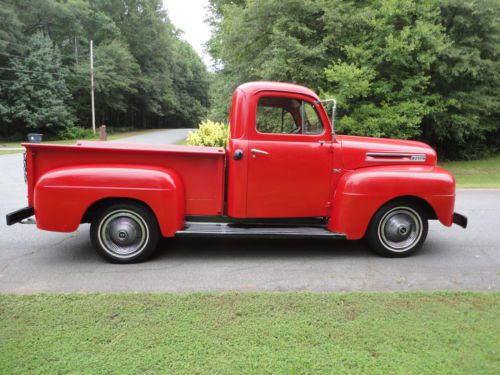 1950 ford f1 pickup truck, nice solid body, v8 flathead