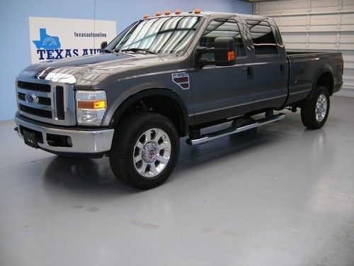 We finance!!!  2008 ford f-350 crew lariat 4x4 diesel auto long bed nav tv 6 cd!