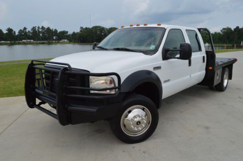 2006 ford f-450 crew cab xl flatbed diesel 4x4