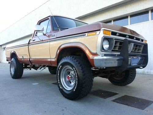 1977 ford f250 4x4 rebuilt 351 v8 no reserve automatic 4wd 77 f-250 runs great