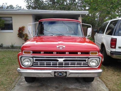 Ford f-250 classic red super duty f250 camper special