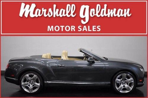 2012 bentley continental gtc convertible thunder magnolia leather  8200 miles.