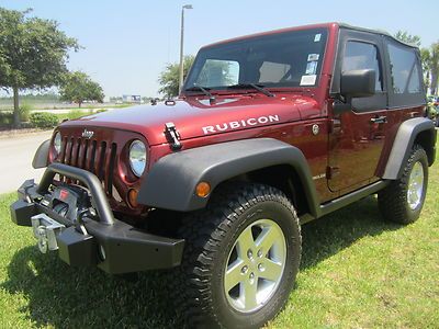 4x4 2 door soft top half doors low miles mopar bumper warn winch certified