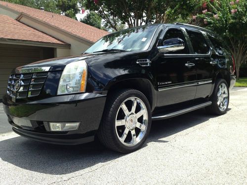 2007 cadillac escalade all wheel drive clear florida title nav dvd 3rd row black