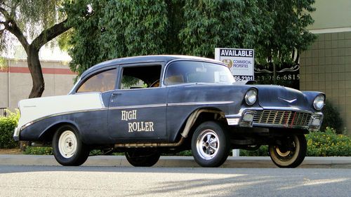 1956 chevrolet 210 gasser 5 speed tremec, 383 stoker  4.11 12 bolt, discs